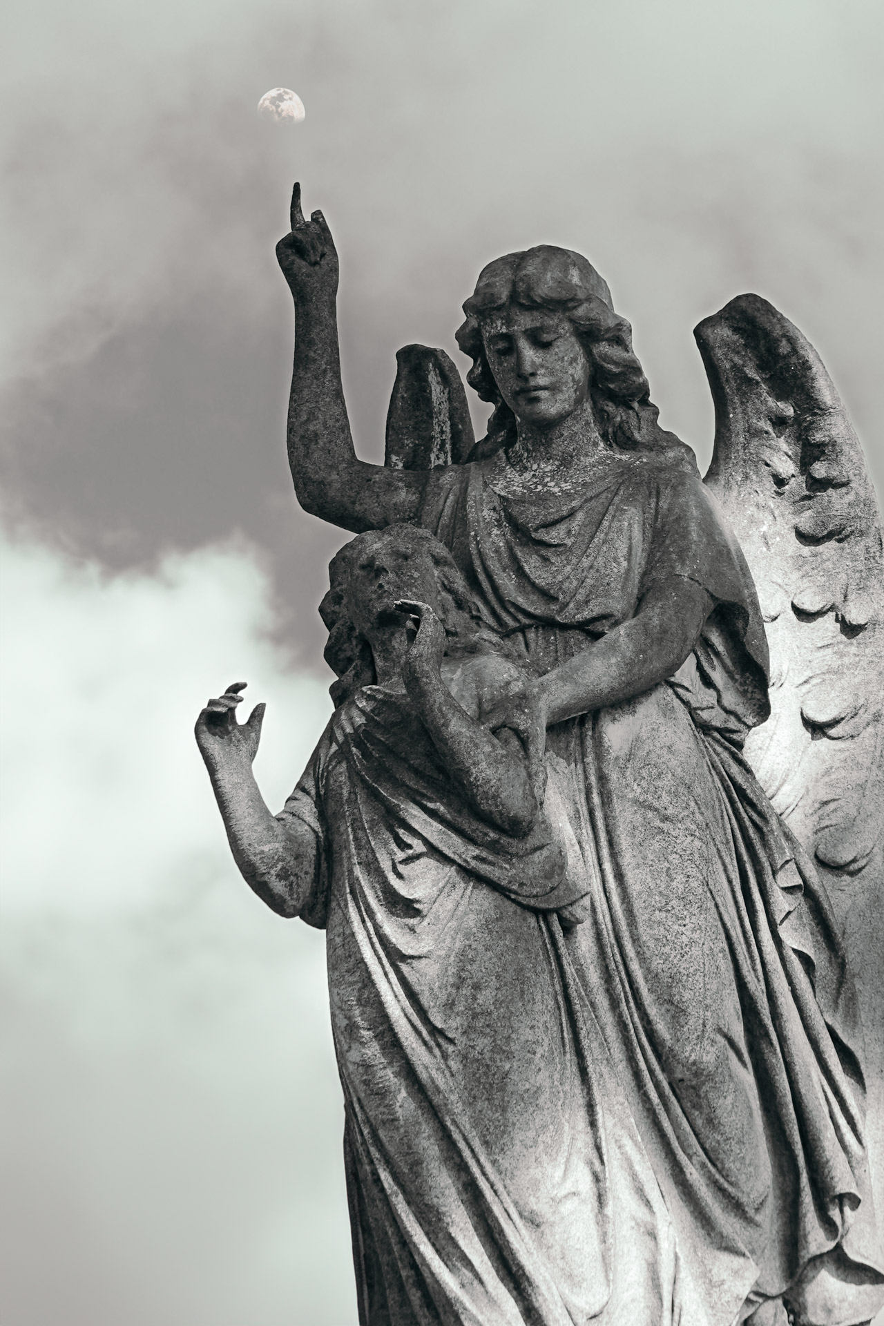 Statue in a Cemetery